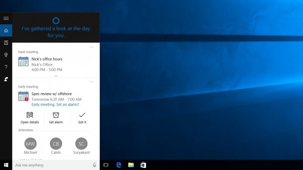 Sprachassistentin Cortana mit neuen Funktionen