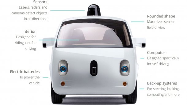 Google zu autonomen Autos: Fahren ohne Fahrer ist sicherer