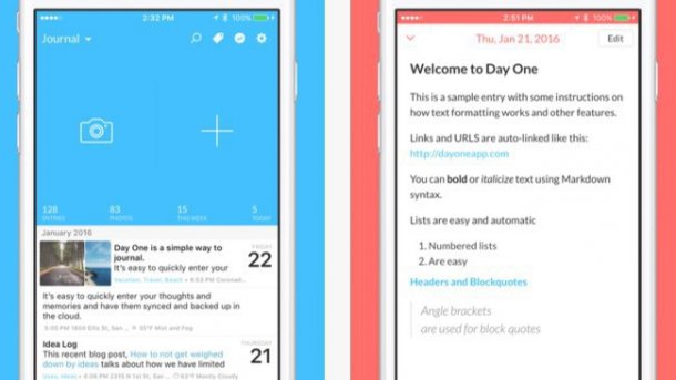Tagebuch-App Day One runderneuert