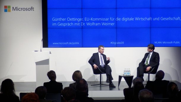 Oettinger: ?Wir sind beim Datenschutz hypersensibel?