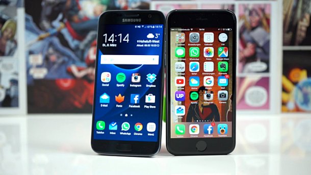 Duell der Marktführer: Apples iPhone 6S gegen Samsungs Galaxy S7