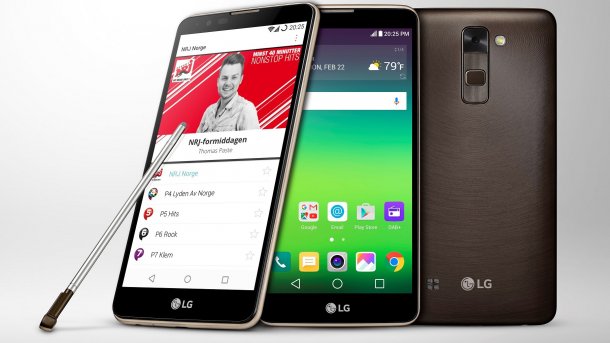 LG Stylus 2: Smartphone mit Digitalradio DAB+ und Stift