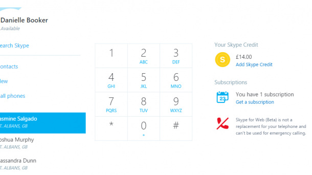 Updates für Skype for Web: Klassische Telefongespräche im Browser