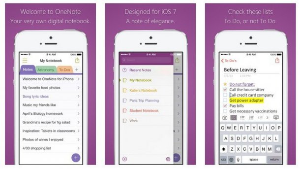 Microsoft: Outlook mit Touch-ID, OneNote mit Evernote-Import