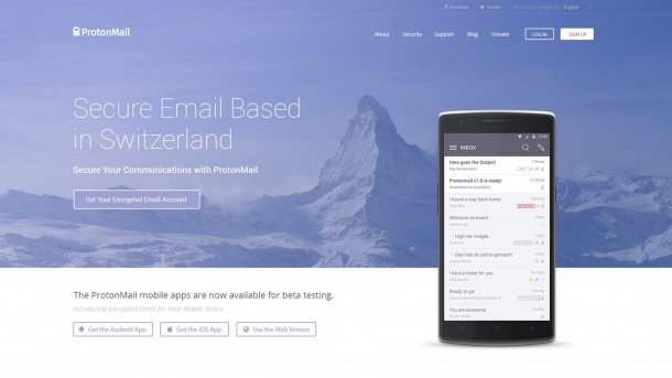 ProtonMail hat Betastatus verlassen