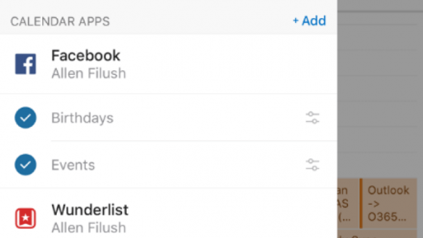 Calendar Apps: Outlook integriert Wunderlist, Facebook und Evernote