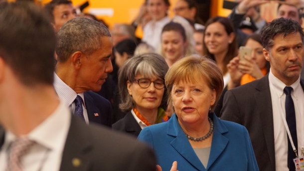 360-Grad-Videos: Virtuelle Messetour mit Kanzlerin Merkel und Obama