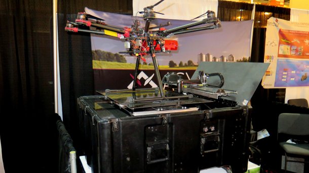 Asylons Dronehome mit Oktokopter auf der Drohnenmesse Xponential
