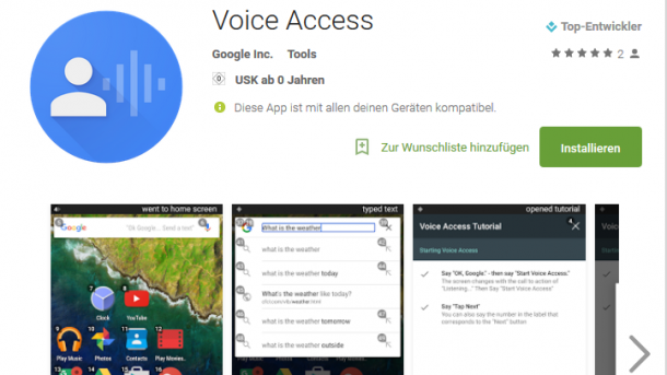 Google Voice Access ermöglicht Sprachsteuerung für grundlegende Bedienschritte