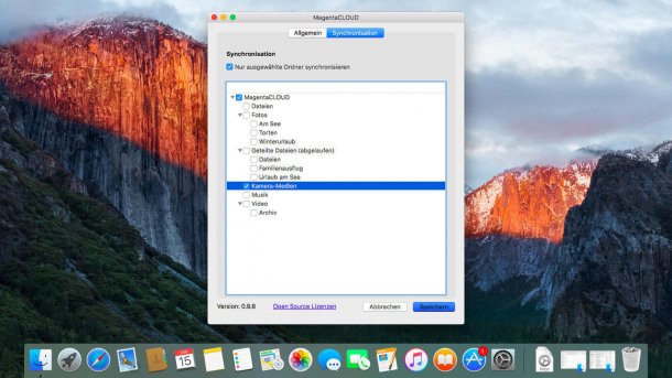 MagentaCloud für OS X