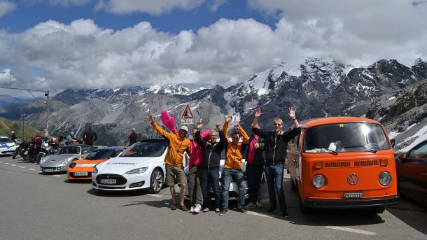Rallye der Elektrofahrzeuge durch Deutschland, Frankreich, Schweiz