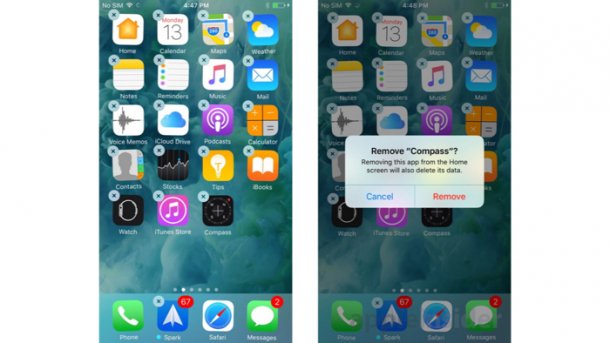 iOS 10 erlaubt das Löschen von Apples System-Apps