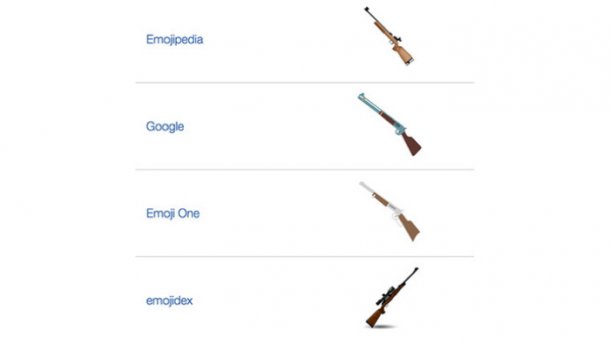 Bericht: Apple gegen Gewehr in nächstem Unicode-Emoji-Standard
