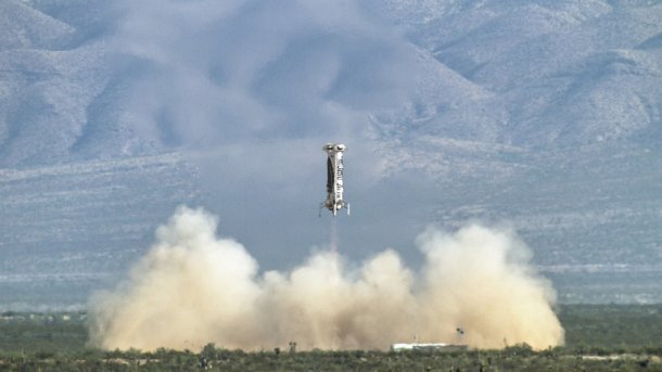 Blue Origin: Jeff Bezos' Rakete absolviert vierten Testflug