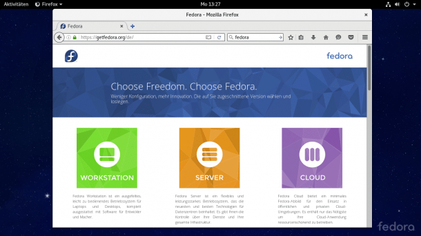 Linux-Distribution Fedora 24 enthält Konkurrenten für Ubuntus Snap