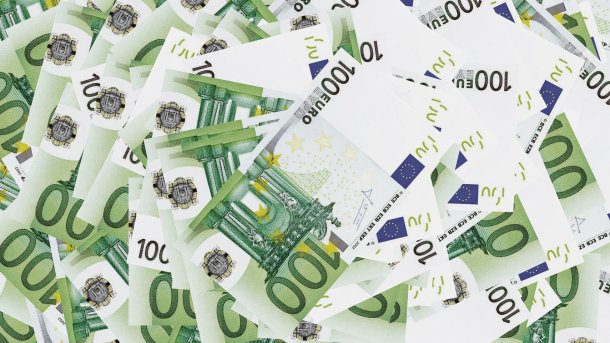 Euro-Scheine, Geld, Bargeld