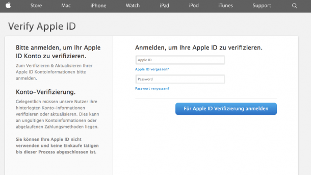 Apple ID Phishing