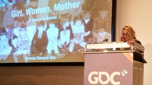 Brenda Romero präsentiert auf der Game Developers Conference in Köln