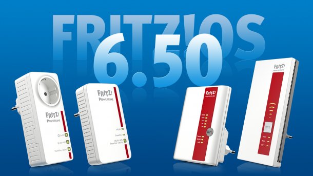 FritzOS 6.50 jetzt auch für Repeater und Powerline-Geräte von AVM