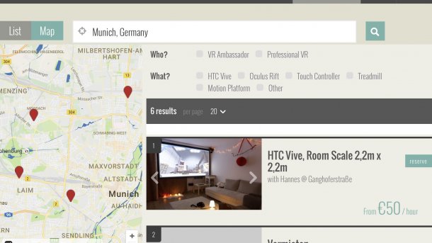 "Airbnb für Virtual Reality": NearbyVR startet Testphase
