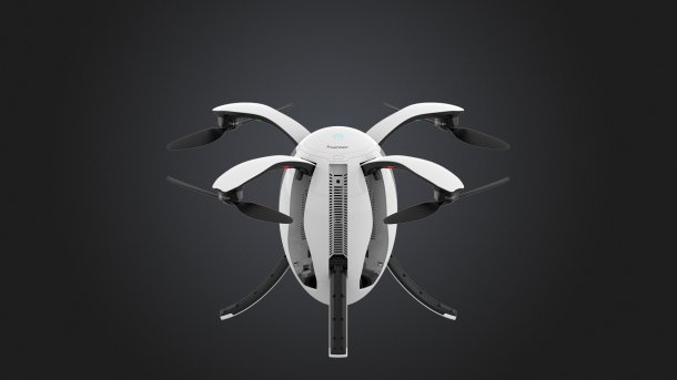PowerEgg: Eiförmige Drohne mit einklappbaren Rotoren