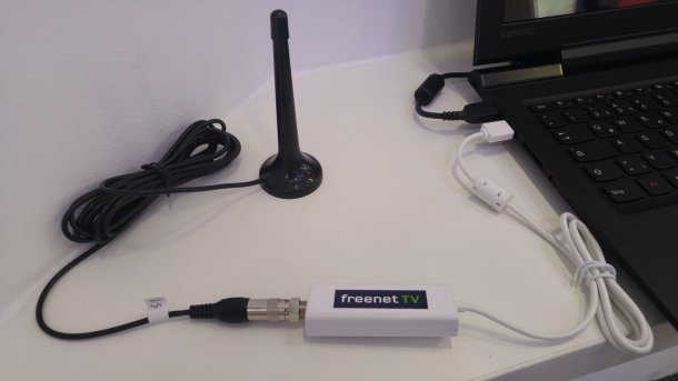 DVB-T2 HD: Prototyp des ersten USB-Empfängers für Freenet TV