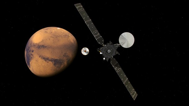 Europäisch-russische Mars-Mission auf der Zielgeraden – Sonde gelöst