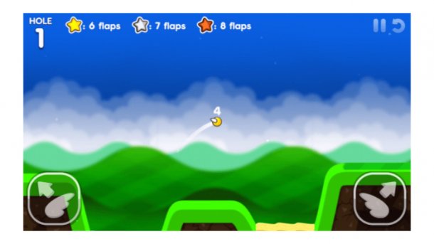 "Flappy Bird" + "Stickman Golf" = "Flappy Golf 2"