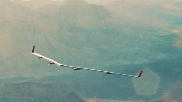 Facebooks Internet-Drohne Aquila während ihres Jungfernflugs