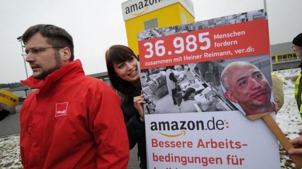 Gewerkschaftsprotest gegen Amazon