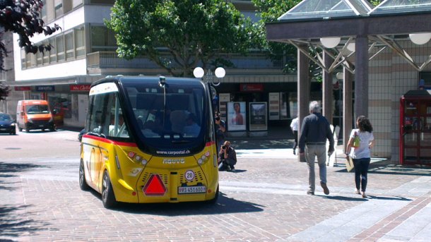 CeBIT 2017: Autonomer Postbus aus der Schweiz kommt nach Hannover