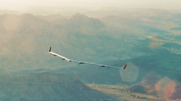 Facebooks Internet-Drohne Aquila während ihres Jungfernflugs