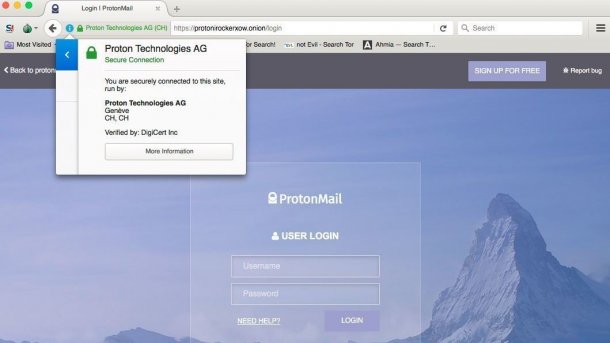 E-Mails anonym verschlüsseln: ProtonMail geht ins Tor-Netz