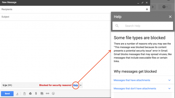 Googlemail will JavaScript als Datei-Anhang verbieten