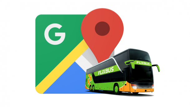Google Maps integriert Flixbus-Verbindungen