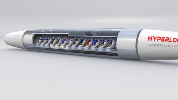 Hyperloop: HTT baut Kapsel für bis zu 40 Passagiere