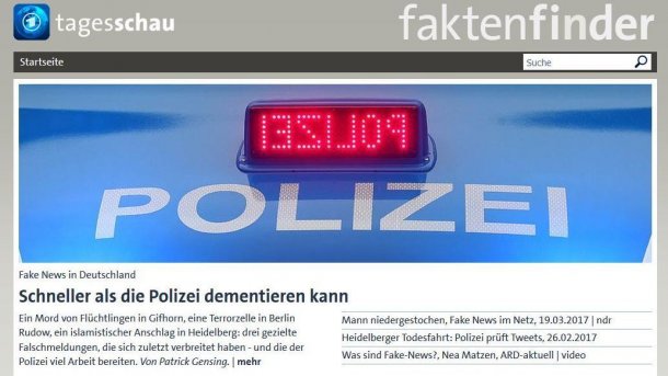 ARD will mit Faktenfinder-Portal gegen Fake News kämpfen