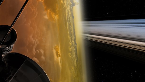 "Großes Finale": Cassini meledet sich nach Flug zwischen Saturn und Ringen