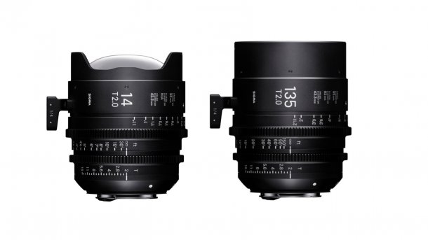 Sigma stellt Cineobjektive T2/14 mm FF und T2/135 mm FF vor