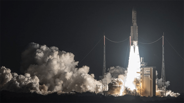 Nach wochenlanger Blockade wieder Ariane-Rakete ins All gestartet