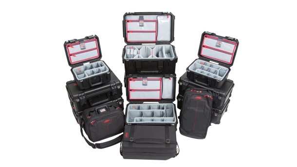 SKB-Hartschalenkoffer mit thinkTank-Inneneinteilungen bei Mamiya Deutschland
