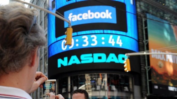 Facebook-Werbung an der Nasdaq