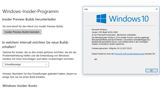 Windows 10 Insider Preview mit neuen Sicherheitsmechanismen