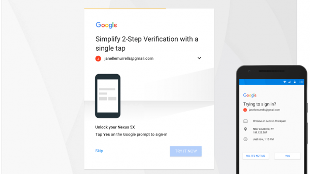 Google will Zwei-Faktor-Authentifizierung ohne SMS