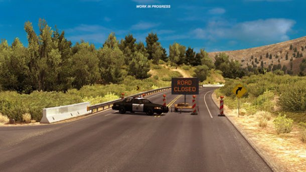 American Truck Simulator: Virtuelle Highway-Sperre wegen echtem Erdrutsch