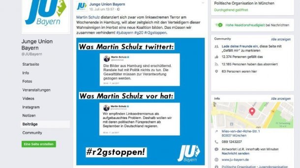 Landgericht: Junge Union darf keinen Fake-Tweet von Martin Schulz verbreiten