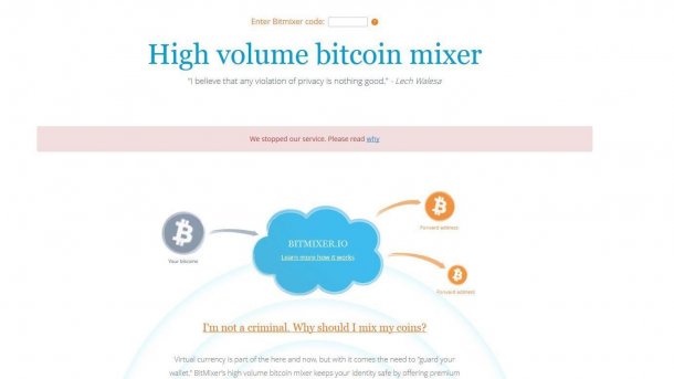 Anonymität beim Bitcoin: Mixing-Dienst Bitmixer.io eingestellt