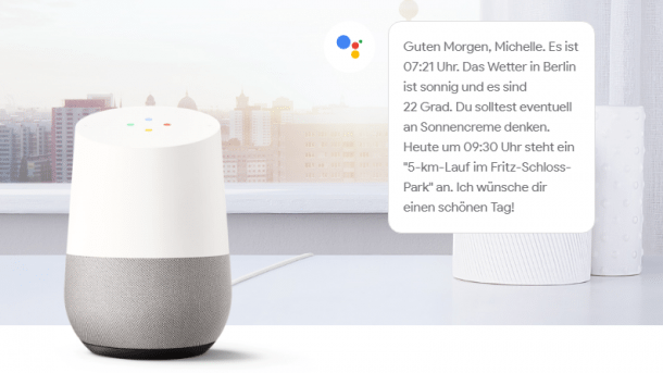 Google Home: Speech- und Ear-on