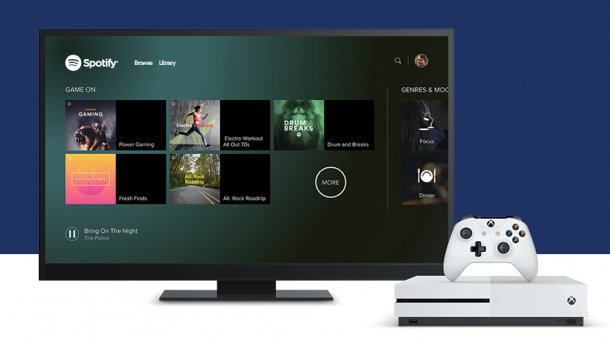 Spotify jetzt aux Xbox One verfübar