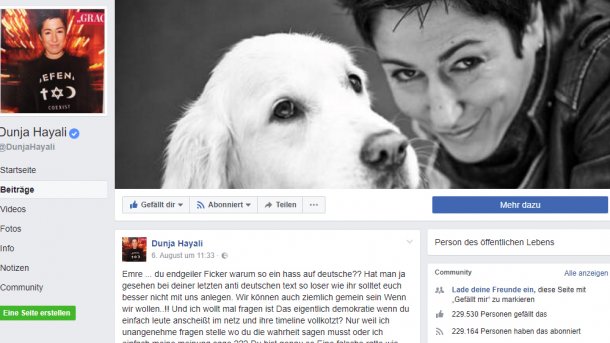 Facebook entschuldigt sich für Löschen Hayali-Eintrag